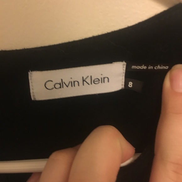 black bodycon calvin klein dress size 8 - Picture 4 of 4